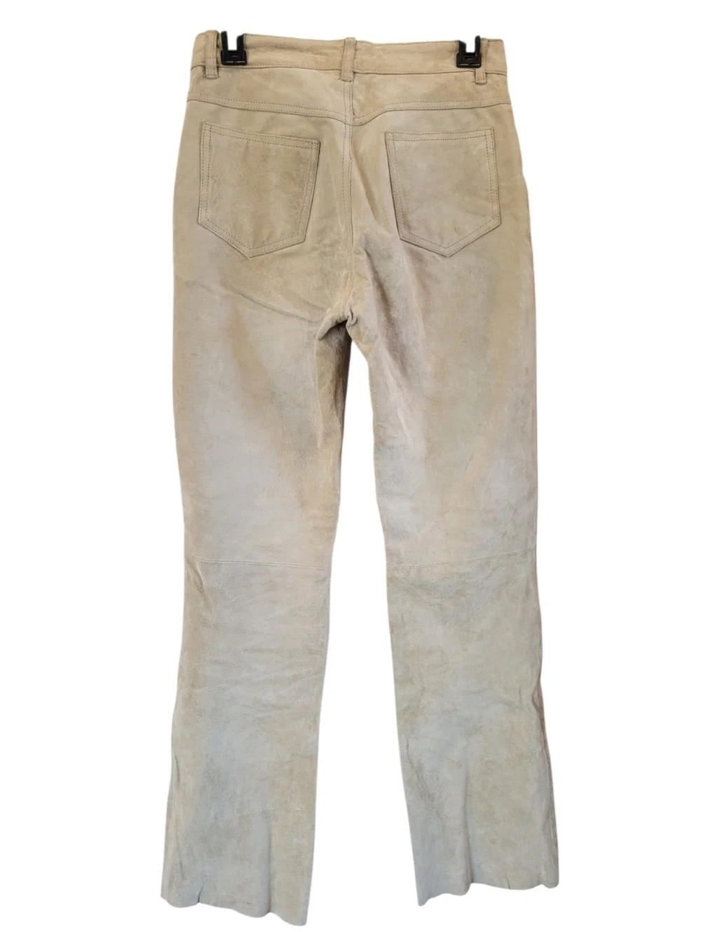 Vtg 90s Y2K Jou Jou Skins Leather Suede Straight Leg Pants